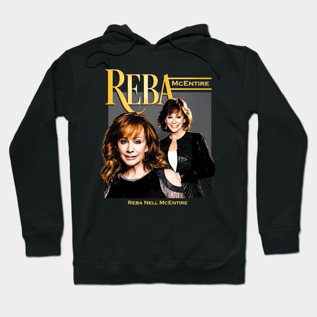 Reba Vintage Mcentire Hoodie by Doxie Greeting